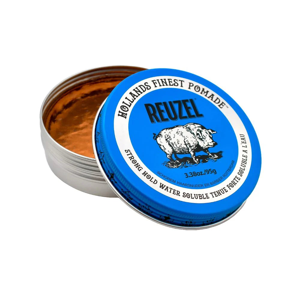 Reuzel Pomade Blau - Blue Strong Hold Water Soluble High Sheen 95g