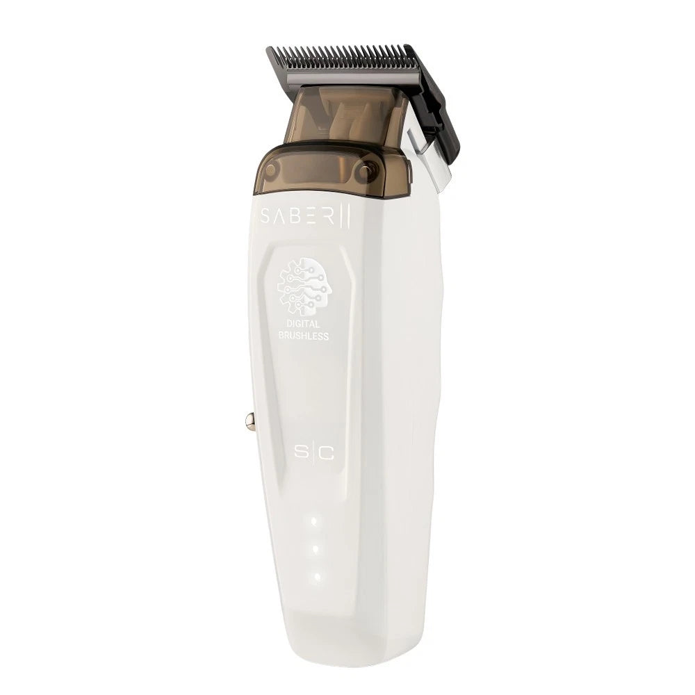 Stylecraft Clipper 2.0 + Trimmer Weiß Barber Set Metallgehäuse Zero Gap