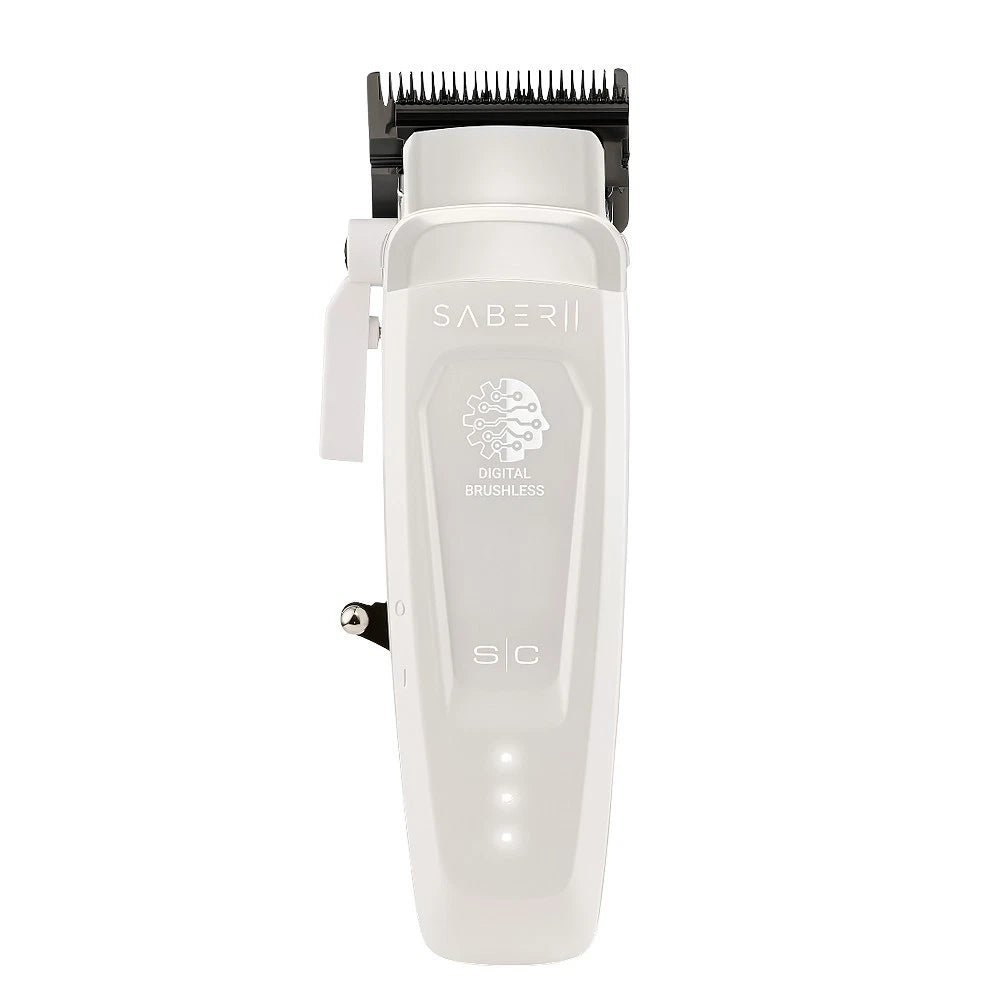 Stylecraft Clipper 2.0 + Trimmer Weiß Barber Set Metallgehäuse Zero Gap
