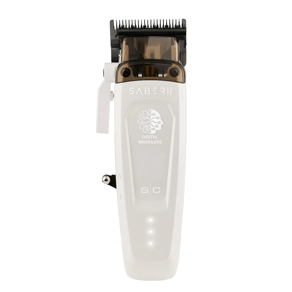 Stylecraft Clipper 2.0 + Trimmer Weiß Barber Set Metallgehäuse Zero Gap
