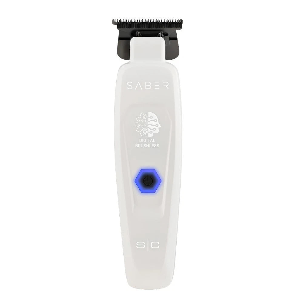 Stylecraft Clipper 2.0 + Trimmer Weiß Barber Set Metallgehäuse Zero Gap